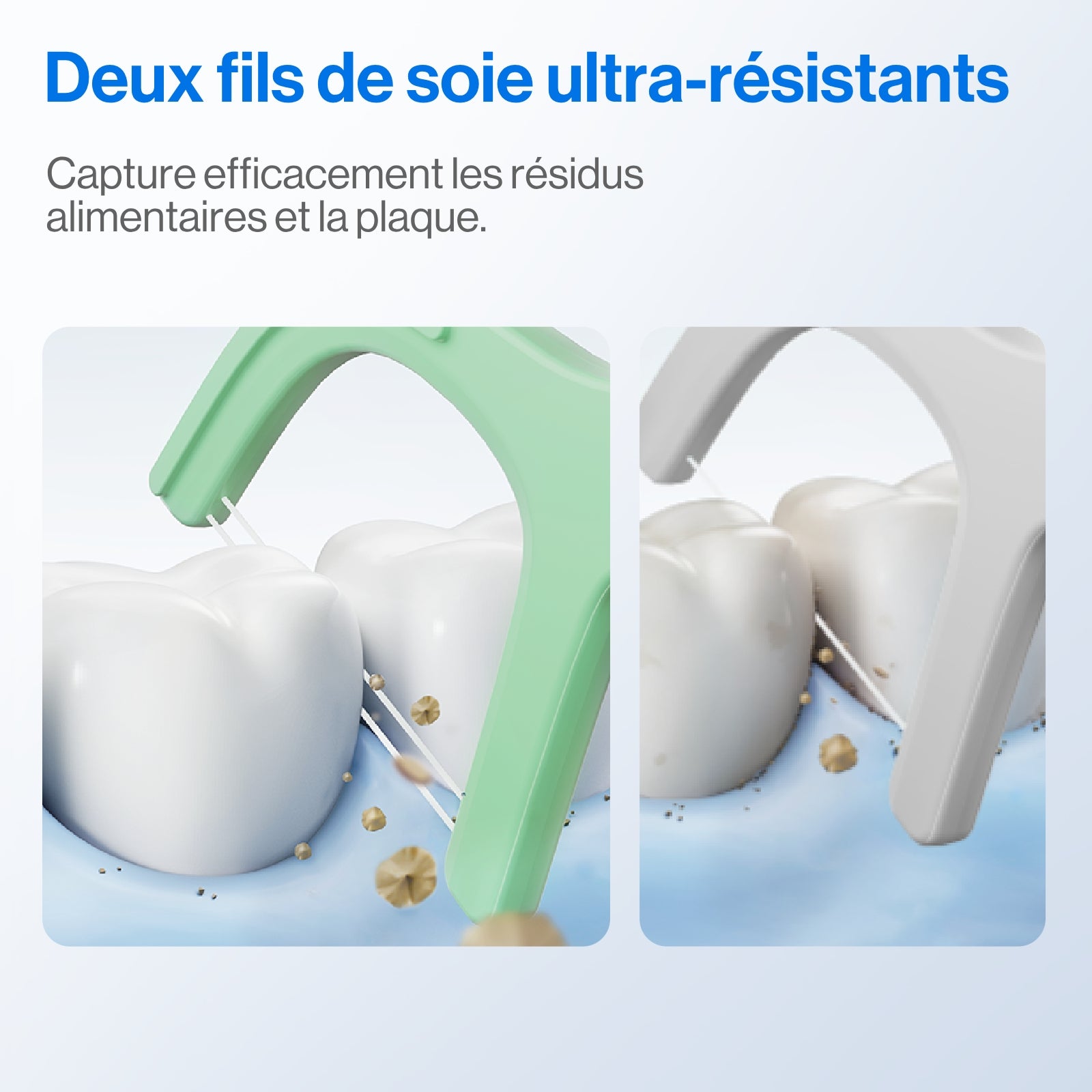 Hilo Dental usmile Twin-Line para una Limpieza Profunda