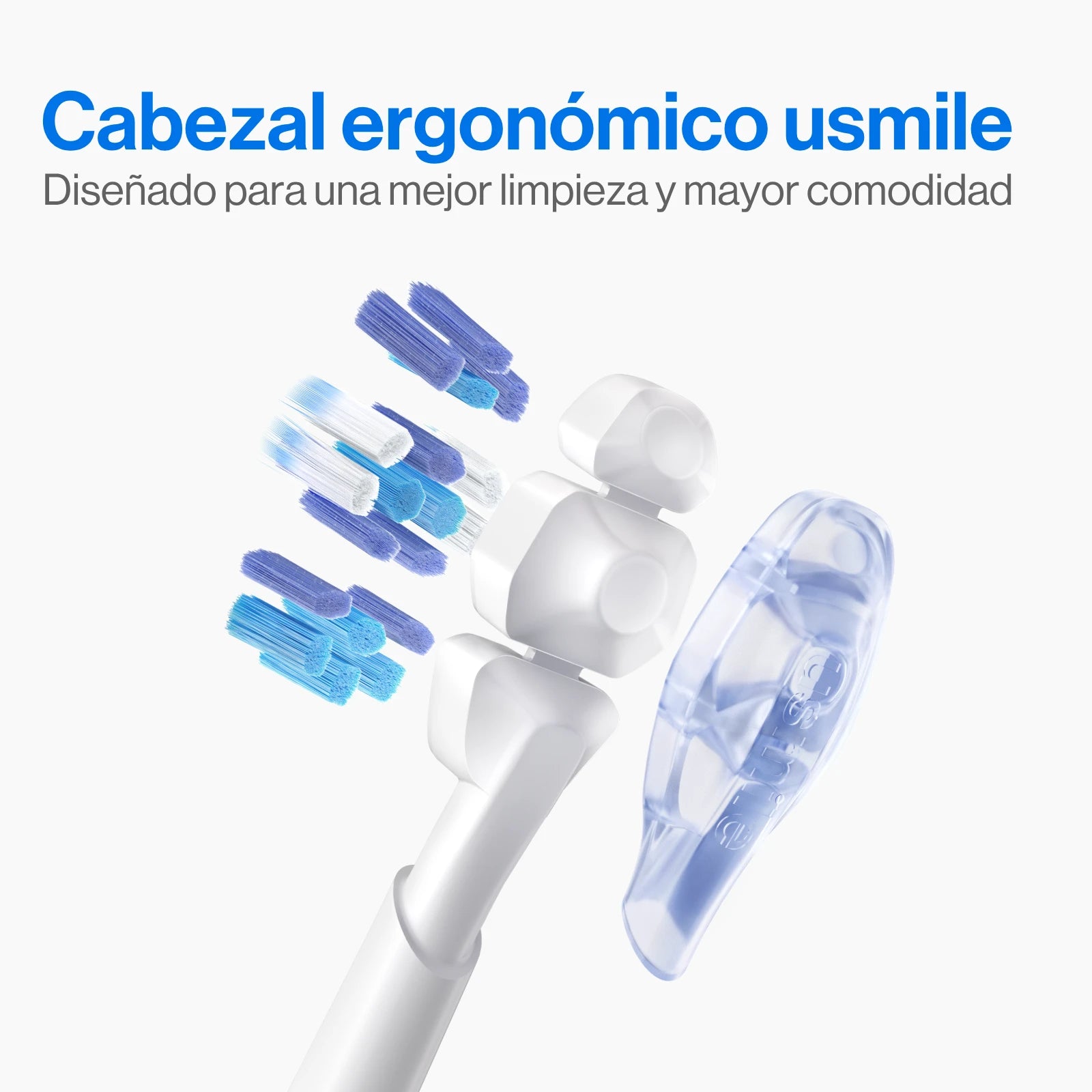 usmile Cabezal Ergonómico 2.0 – Diseñado para una limpieza y comodidad superiores