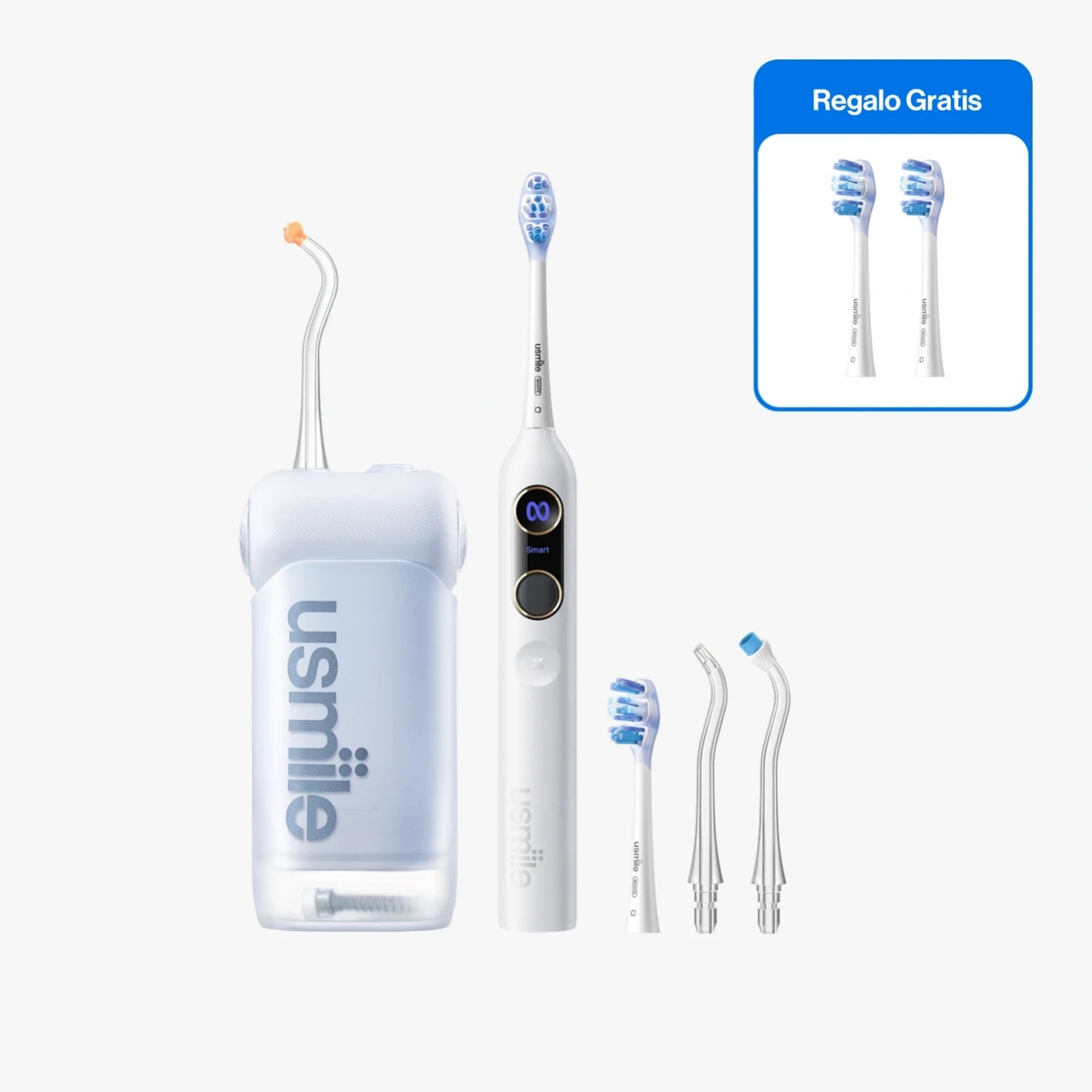 usmile Y20 Pro Cepillo eléctrico + C10 Irrigador bucal (Kit bucal)