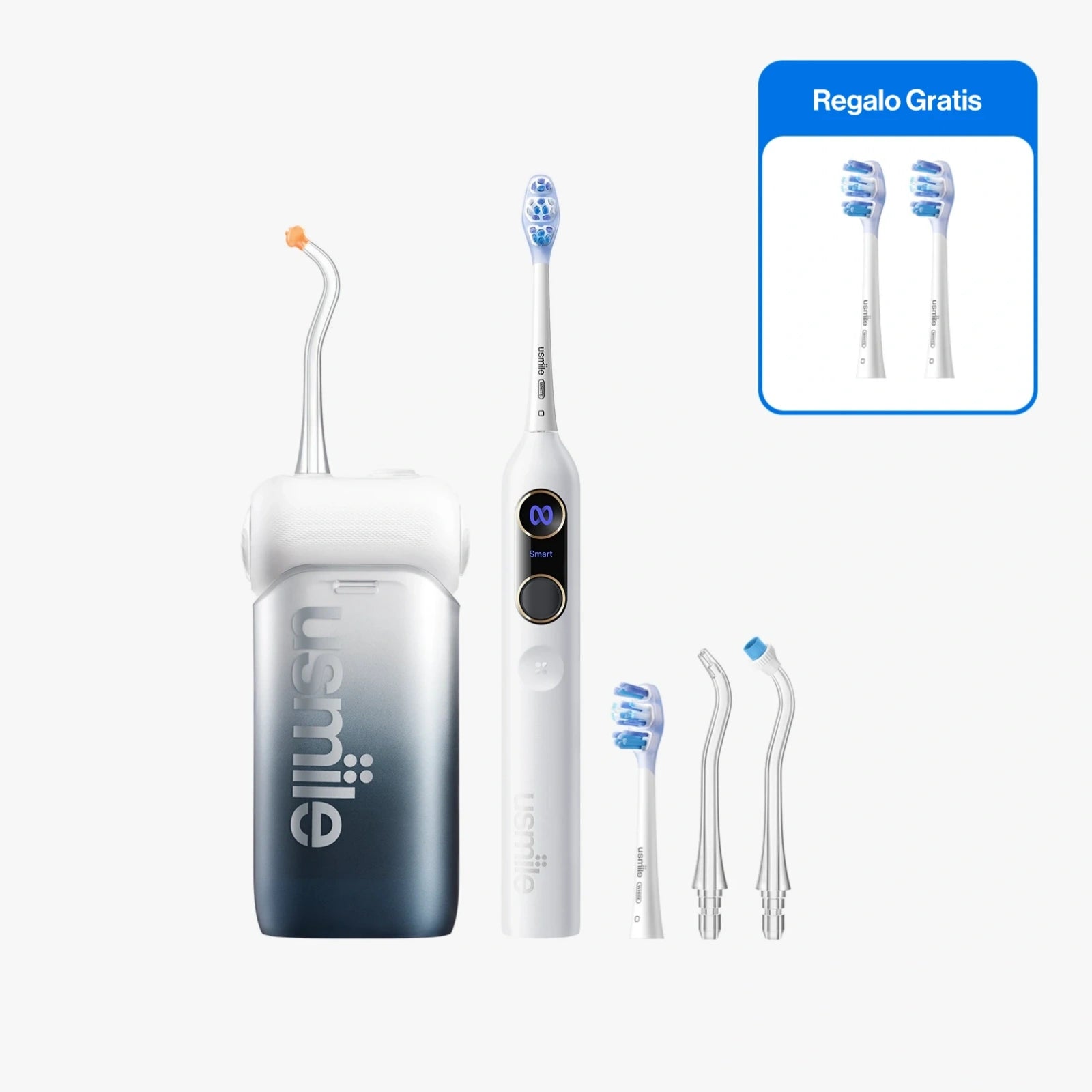 usmile Y20 Pro Cepillo eléctrico + C10 Irrigador bucal (Kit bucal)