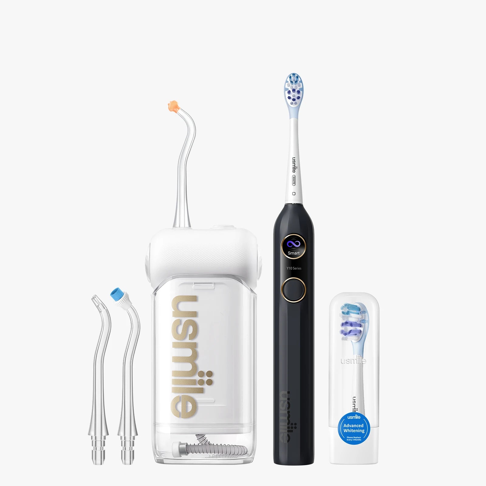 usmile Y10 cepillo de dientes eléctrico x C10 ducha oral portátil