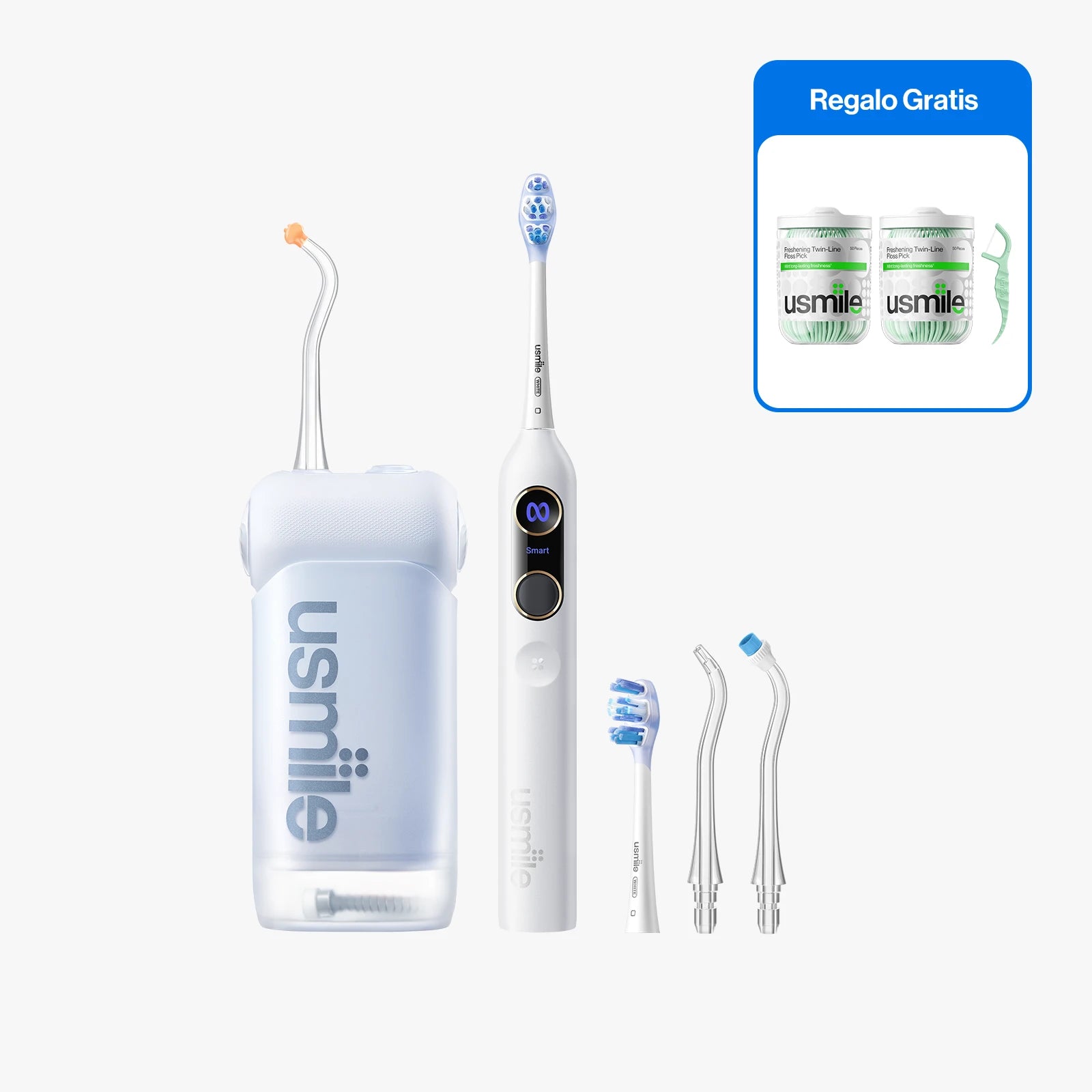 usmile Y20 Pro Cepillo eléctrico x C10 Irrigador bucal Kit oral