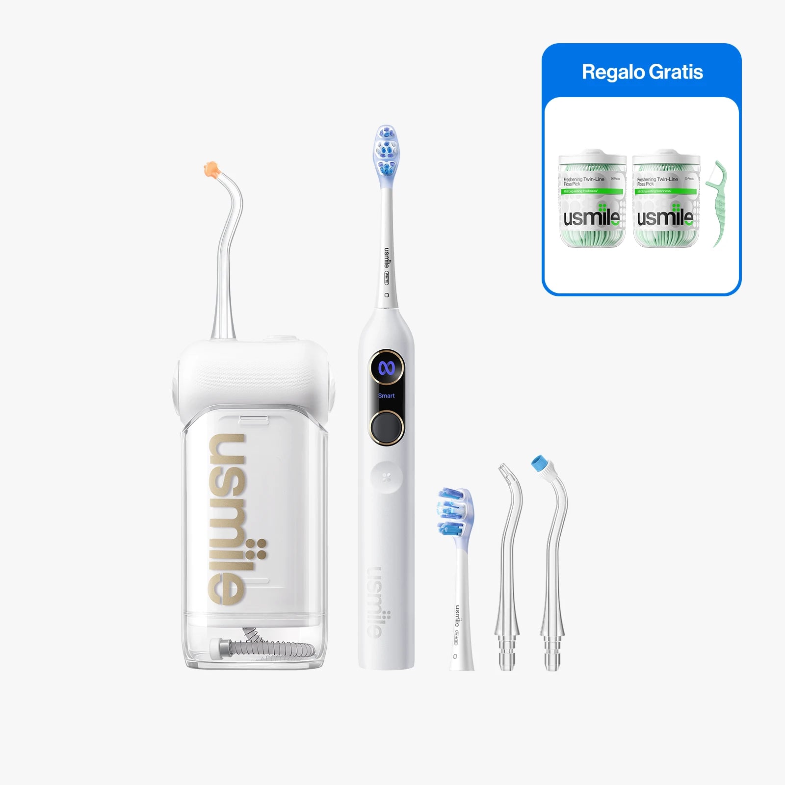 usmile Y20 Pro Cepillo eléctrico x C10 Irrigador bucal Kit oral