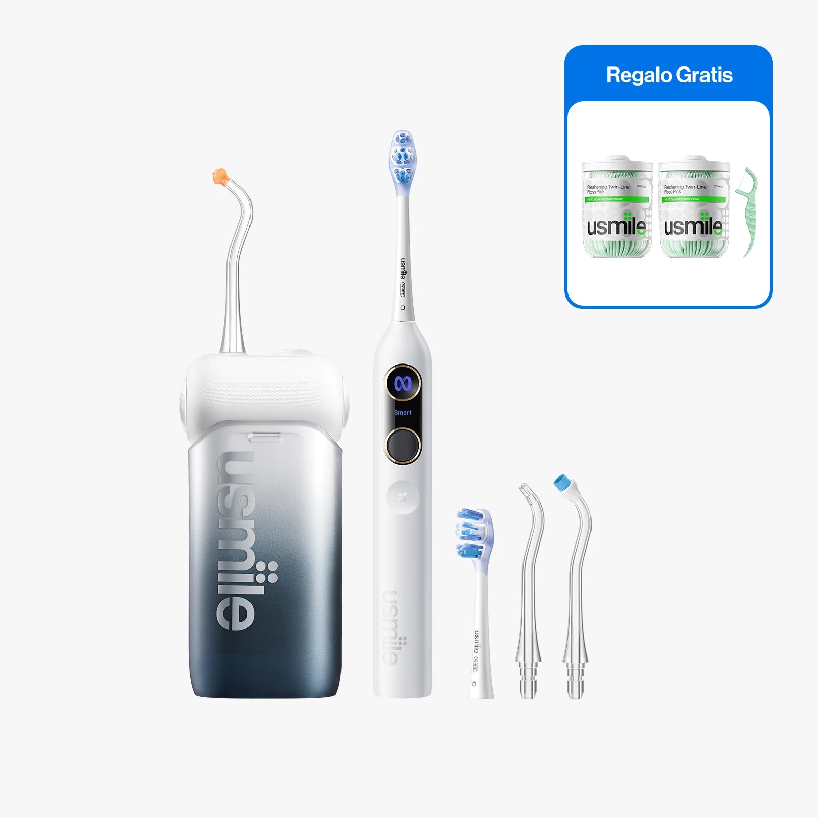 usmile Y20 Pro Cepillo eléctrico x C10 Irrigador bucal Kit oral