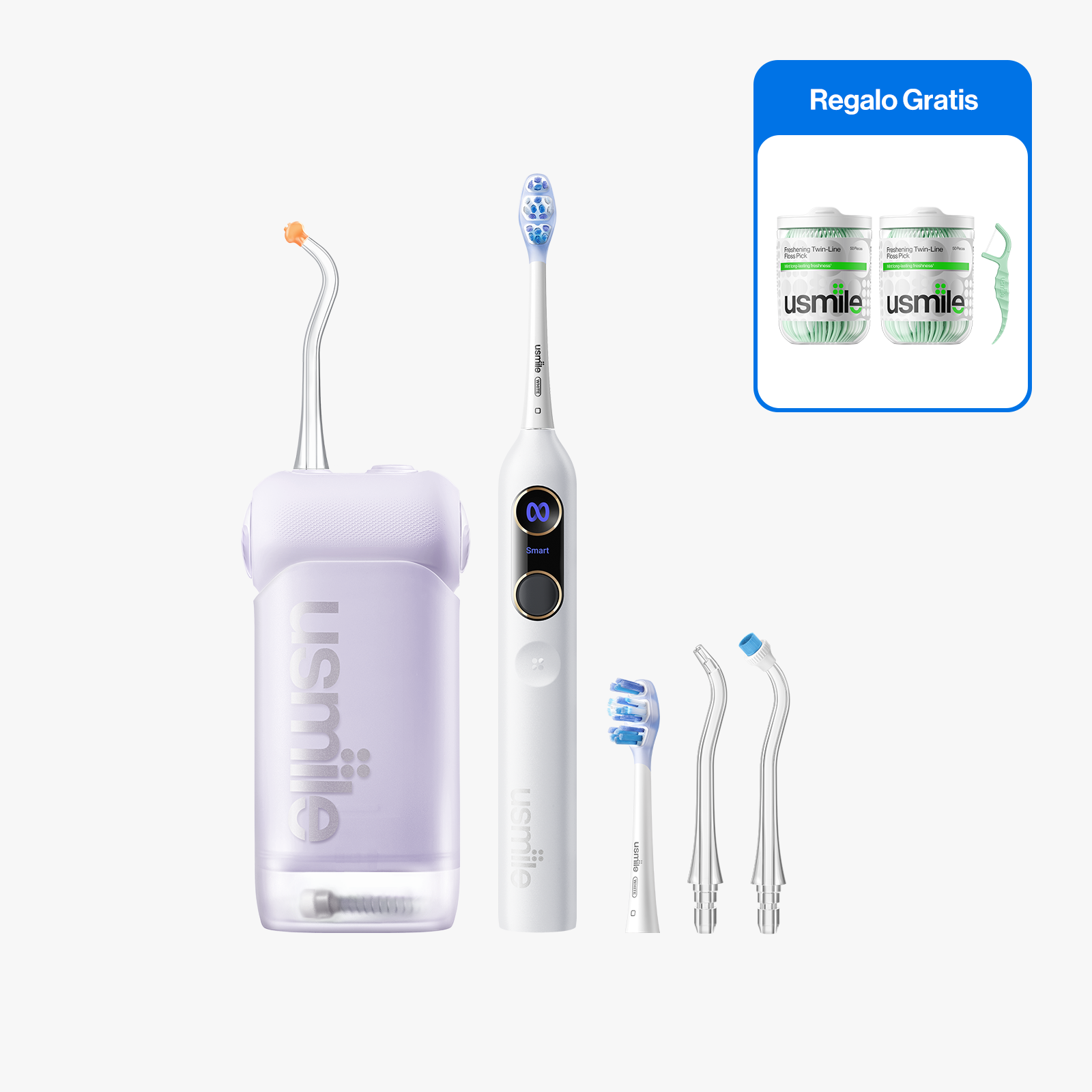 usmile Y20 Pro Cepillo eléctrico x C10 Irrigador bucal Kit oral