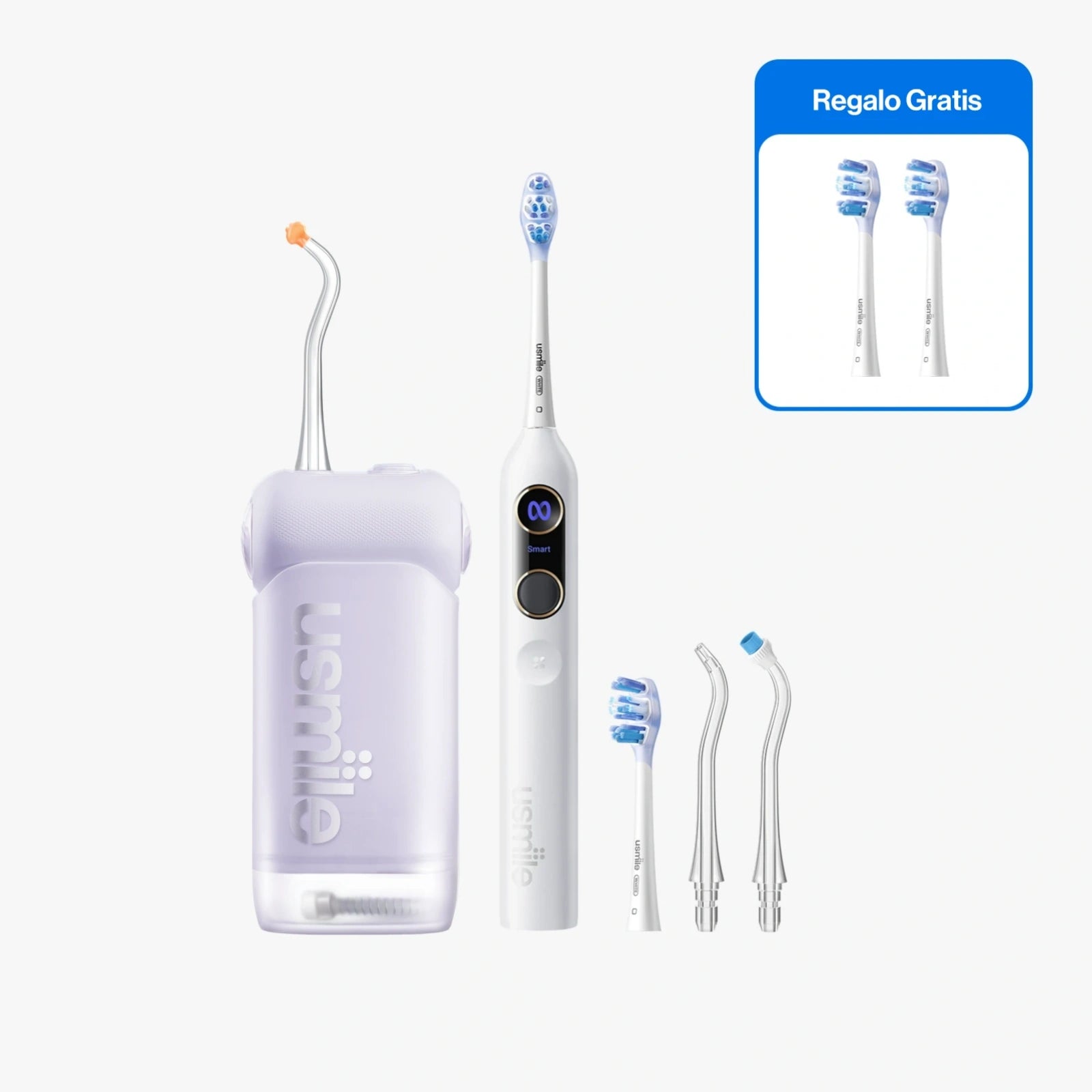 usmile Y20 Pro Cepillo eléctrico + C10 Irrigador bucal (Kit bucal)