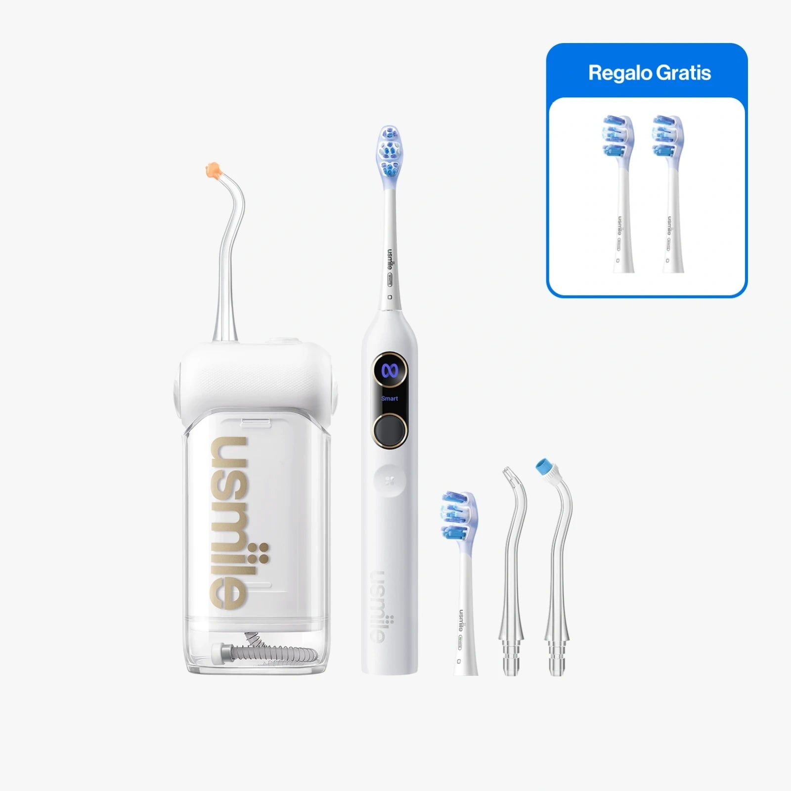 usmile Y20 Pro Cepillo eléctrico + C10 Irrigador bucal (Kit bucal)