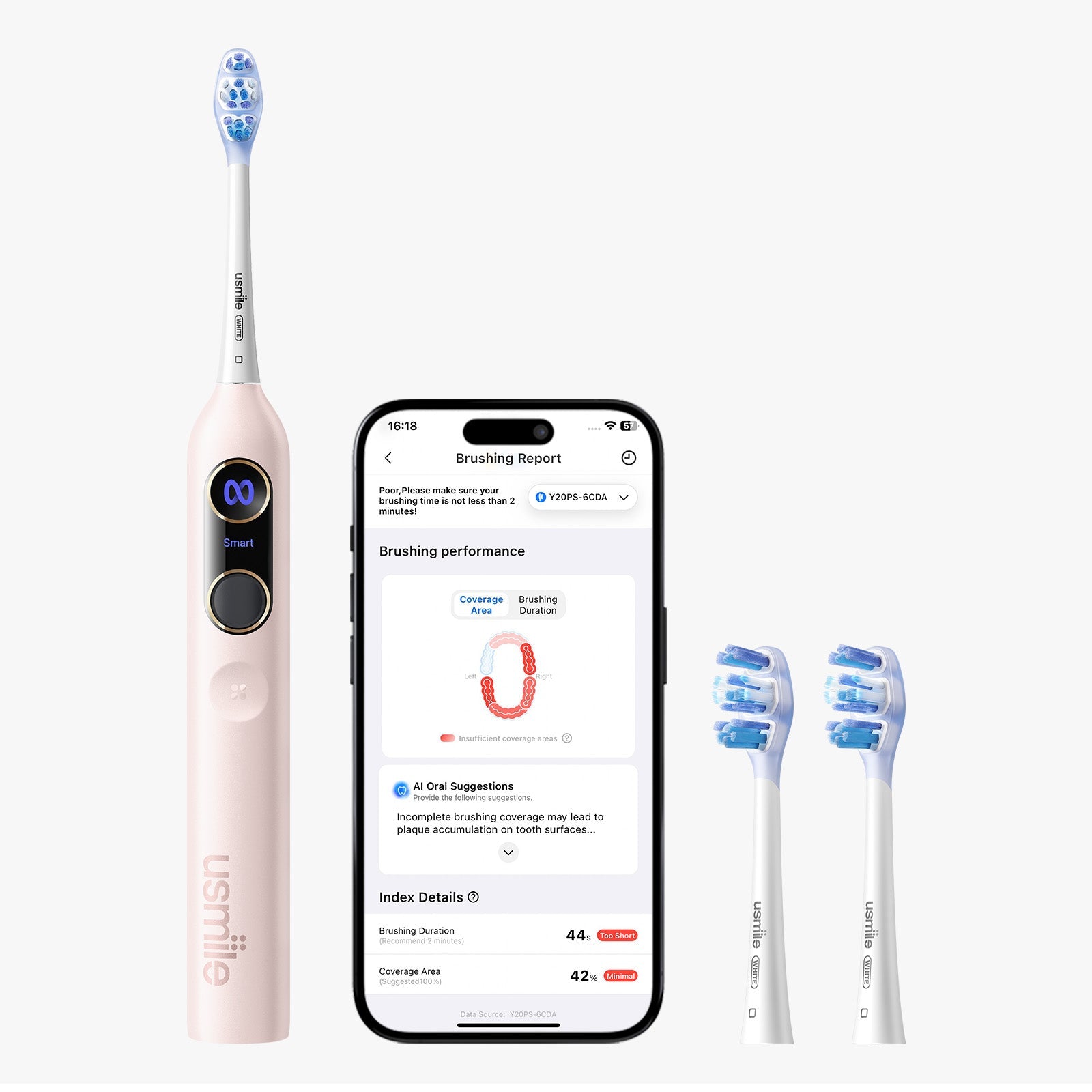 usmile Y20 PRO AI Cepillo de Dientes Eléctrico